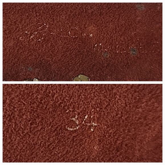 B Low the Belt Studded Rust Suede Hip Belt 34 Adjustable Boho Cowgirl Western - Picture 15 of 16